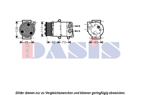 AKS DASIS Kompressori, ilmastointilaite 851689N